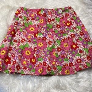 Floral Wrap Ruffle Skirt